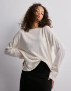 Pieces - Hvid - Pcsia Ls Knit Noos Bc