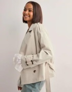 Nelly - Beige - Short Trench Jacket