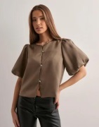 Neo Noir - Brun - Aisa Dull Satin Blouse