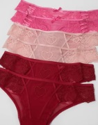 Hunkemöller - Pink - 6-Pack Brasilian