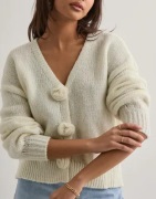 Pieces - Hvid - Pcfatima Ls Knit Cardigan D2D Fsy B