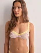 Nelly - Pink - Contrast Lace Bra