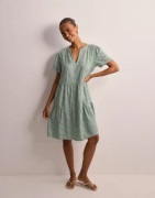 Only - Grøn - Onlzally Life S/S Thea Dress Noos P