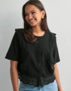 Pieces - Sort - Pcsiminna Ss Top Wvn