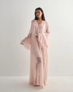 Vero Moda - Pink - Vmcamille Ls Frill Maxi Dress Wvn E