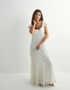 Vero Moda - Mønstret - Vmsmilla S/L Ankle Frill Dress Wvn