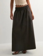 Neo Noir - Brun - Yara Long Poplin Skirt