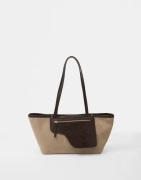 ATP ATELIER - Brun - Gaiba Suede/Printed Lizard Handbag