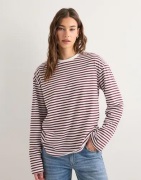 Pieces - Ternet/Stribet - Pcsadie Ls Top Noos