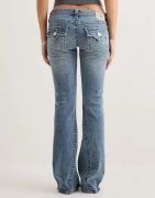 True Religion - Blå - Crystal Joey Lr Flare Big T
