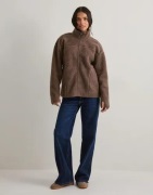 Pieces - Brun - Pcsadia Ls Teddy Jacket Noos Bc