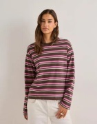 Only - Pink - Onlmay Life L/S Stripe Top Box Jrs