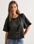 Neo Noir - Brun - Aisa Dull Satin Blouse