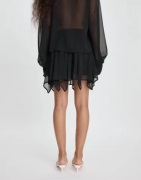 Nelly - Sort - Flowy Mini Skirt