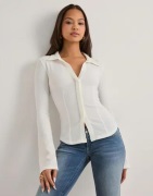 Nelly - Hvid - Amazing Structure Shirt Top