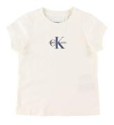 Calvin Klein T-shirt - Slim Fit - Greige/Navy