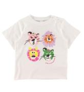 Stella McCartney Kids T-shirt - Hvid m. LÃ¸ver