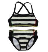 Katvig Classics Bikini - UV60 - Sort/Hvidstribet