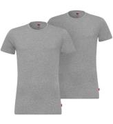 Levis T-shirt - 2-pak - Crew Neck - GrÃ¥meleret