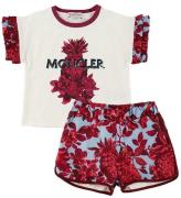 Moncler SÃ¦t - T-shirt/Shorts - Completo - Creme/BlÃ¥