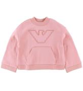 Emporio Armani Sweatshirt - Rosa Mayfair m. Logo