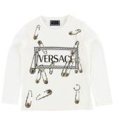 Versace Bluse - Creme m. Sikkerhedsnåle