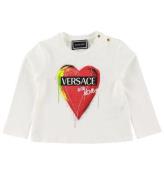 Versace Bluse - Hvid m. Hjerte
