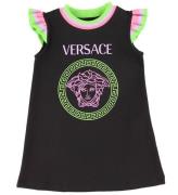 Versace Kjole - Sort m. Neon/Logo