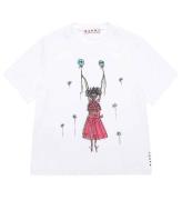 Marni T-shirt - Hvid m. Print