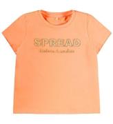 Name It T-shirt - NmfFami - Cantaloupe m. Tekst