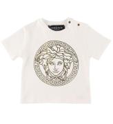 Versace T-shirt - Medusa - Hvid/Guld