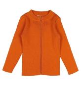 Voksi Cardigan - Rib - Uld - Warm Orange