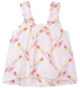 Little Marc Jacobs Top - The Baby Doll Top - Hvid/Pastel m. Blon