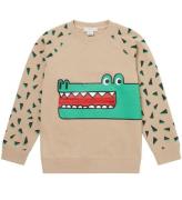 Stella McCartney Kids Sweatshirt - Beige m. Krokodille