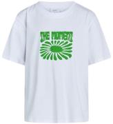 Grunt T-shirt - Mason - Hvid m. GrÃ¸n Print