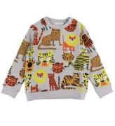 Stella McCartney Kids Sweatshirt - GrÃ¥meleret m. Kattedyr