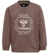 Hummel Sweatshirt - hmlLime - Deep Taupe m. SÃ¸lv