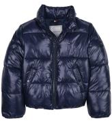 Tommy Hilfiger Dynejakke - Glossy Puffer - Desert Sky