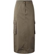 Hound Nederdel - Long Cargo Skirt - Army Green