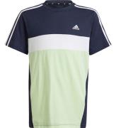 adidas Performance T-shirt - JS 3S Tib T - Navy/GrÃ¸n