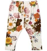 Christina Rohde Leggings - Hvid m. Blomster