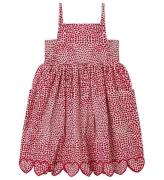 Stella McCartney Kids Kjole - Hvid/RÃ¸d m. Hjerter