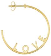 Design Letters Ã?rering - 1 stk. - Love Hoop - Guld