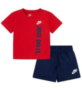 Nike ShortssÃ¦t - T-shirt/shorts - Red/Midnight Navy