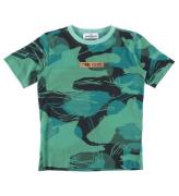 Stone Island T-shirt - Emerald m. Print