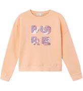 Name It Sweatshirt - Cropped - NkfJamsine - Peach Parfait m. Pal