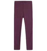 Hust and Claire Leggings - Rib - Uld - Lane - Plum Wine