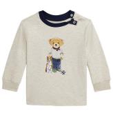 Polo Ralph Lauren Bluse - Beigemeleret m. Bamse