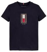 Tommy Hilfiger T-shirt - Flag Embroidered - Desert Sky