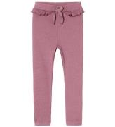 Name It Leggings - Rib - NmfNilla - Mauve Orchid